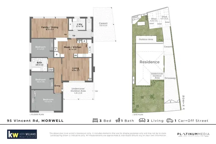 Floorplan of Homely house listing, 95 Vincent Road, Morwell VIC 3840