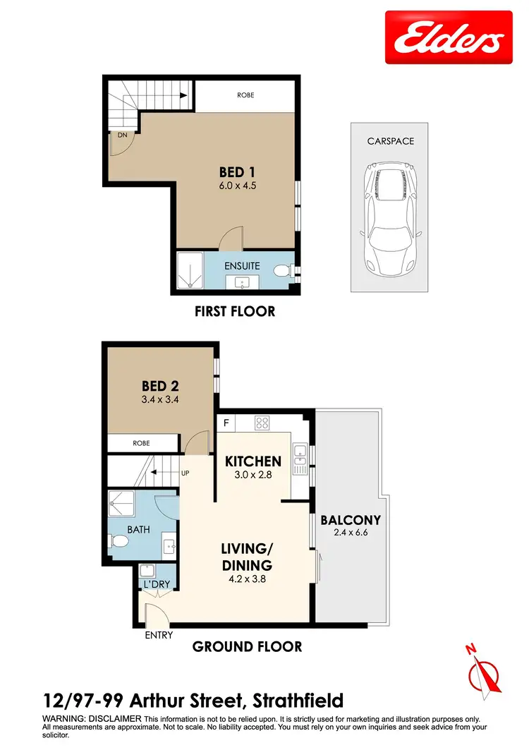 Floorplan of Homely apartment listing, 12/97 Arthur Street, Strathfield NSW 2135