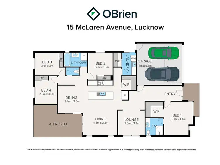 Floorplan of Homely house listing, 15 McLaren Avenue, Lucknow VIC 3875
