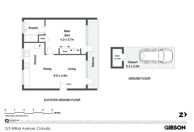 Floorplan of Homely unit listing, 2/5 Wilbar Avenue, Cronulla NSW 2230