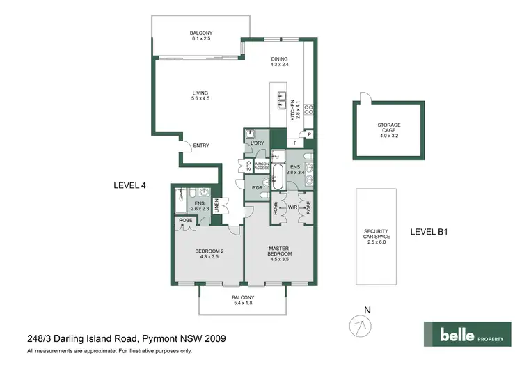 Floorplan of Homely apartment listing, 248/3 Darling Island Road, Pyrmont NSW 2009
