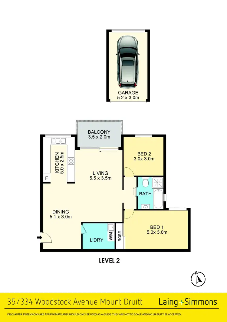 Floorplan of Homely unit listing, 35/334 Woodstock Avenue, Mount Druitt NSW 2770