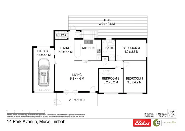 Floorplan of Homely house listing, 14 Park Avenue, Bray Park NSW 2484