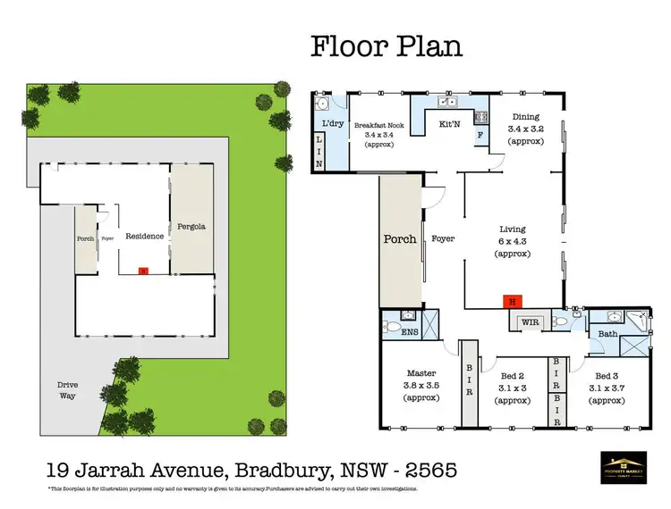 Floorplan of Homely house listing, 19 Jarrah Avenue, Bradbury NSW 2560