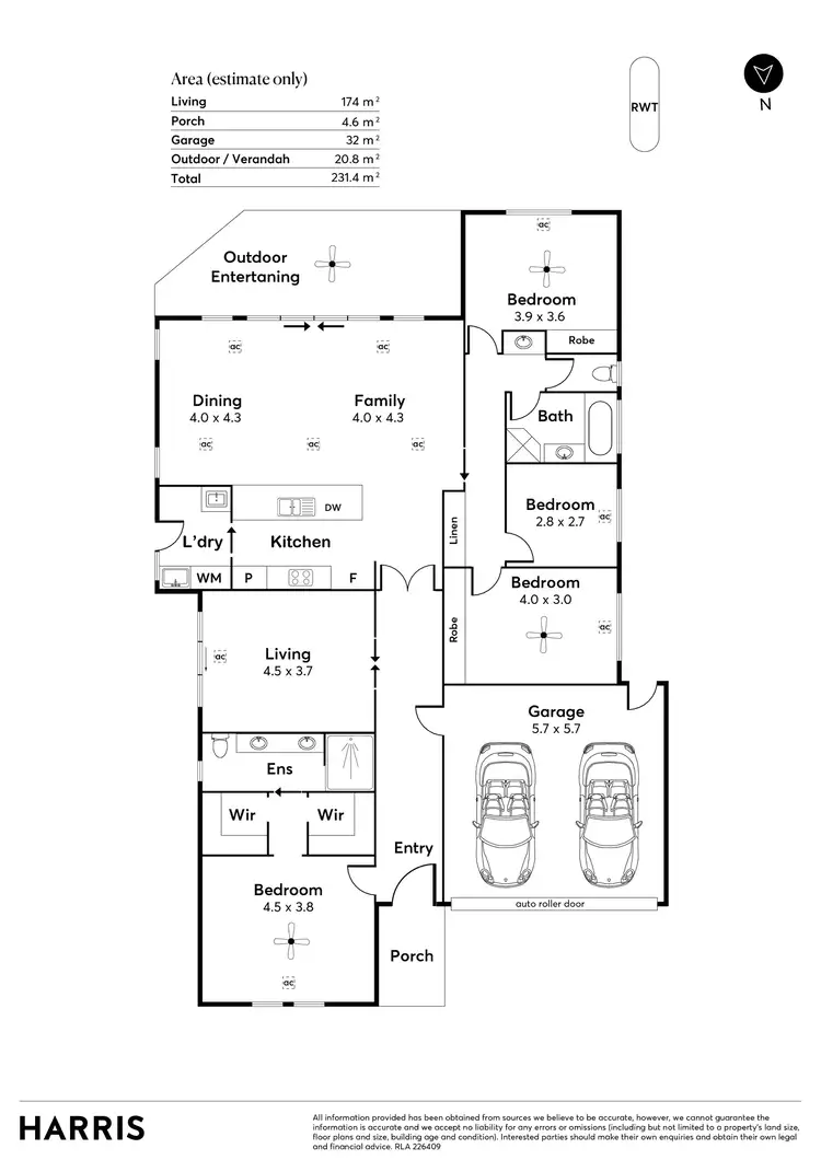Floorplan of Homely house listing, 26 Hobart Road, Henley Beach South SA 5022