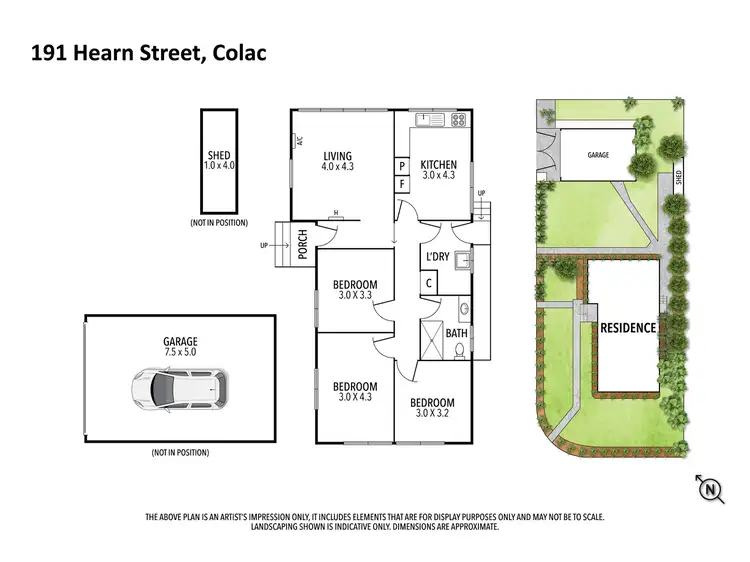 Floorplan of Homely house listing, 191 Hearn Street, Colac VIC 3250