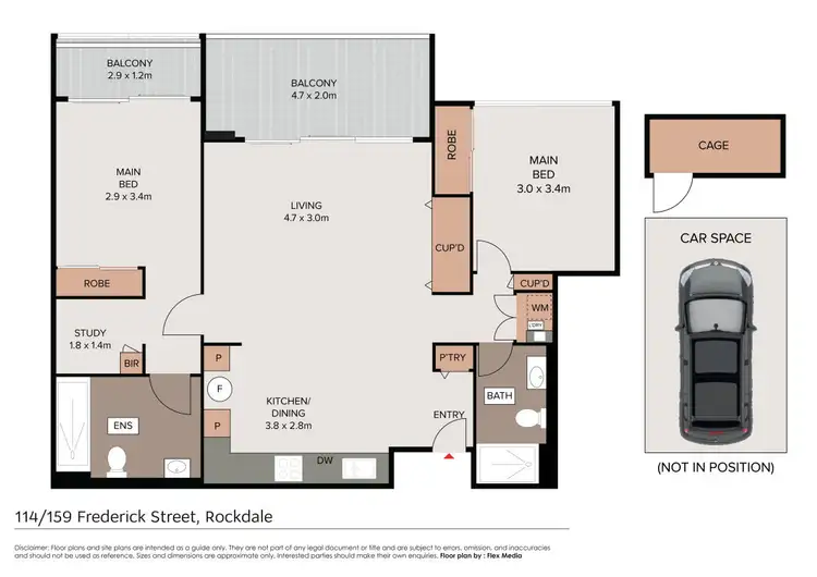 Floorplan of Homely unit listing, 114/159 Frederick Street, Bexley NSW 2207