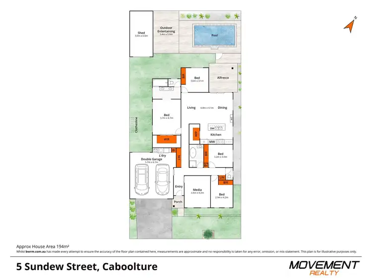 Floorplan of Homely house listing, 5 Sundew Street, Caboolture QLD 4510