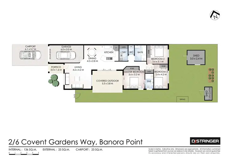 Floorplan of Homely semi-detached listing, 2/6 Covent Gardens Way, Banora Point NSW 2486