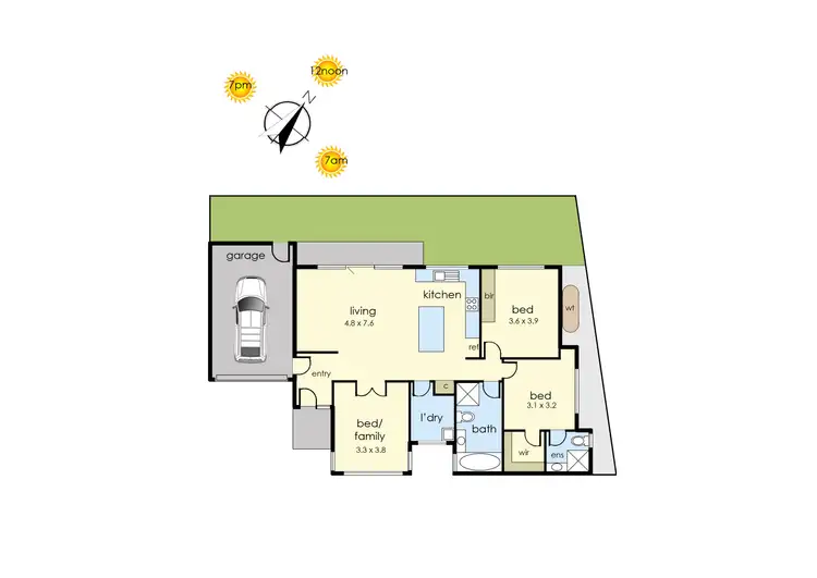Floorplan of Homely unit listing, 2/141 Monterey Boulevard, Frankston North VIC 3200