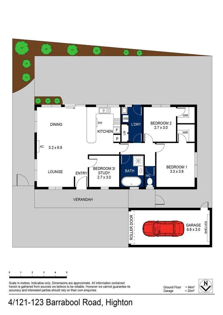 Floorplan of Homely townhouse listing, 4/121-123 Barrabool Road, Highton VIC 3216