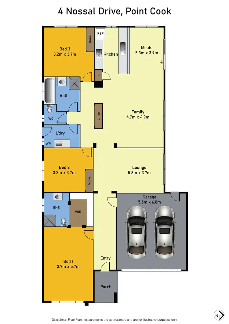 Floorplan of Homely house listing, 4 Nossal Drive, Point Cook VIC 3030