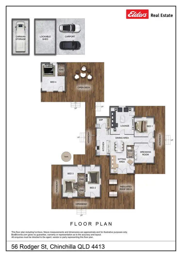 Floorplan of Homely house listing, 56 Rodger Street, Chinchilla QLD 4413