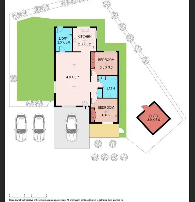 Floorplan of Homely unit listing, 9/7 Dornoch Court, Marrara NT 812