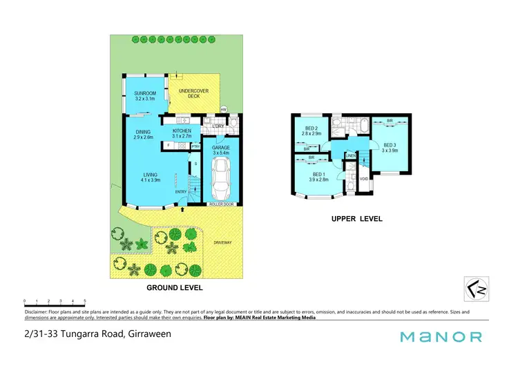 Floorplan of Homely townhouse listing, 2/31-33 Tungarra Road, Girraween NSW 2145