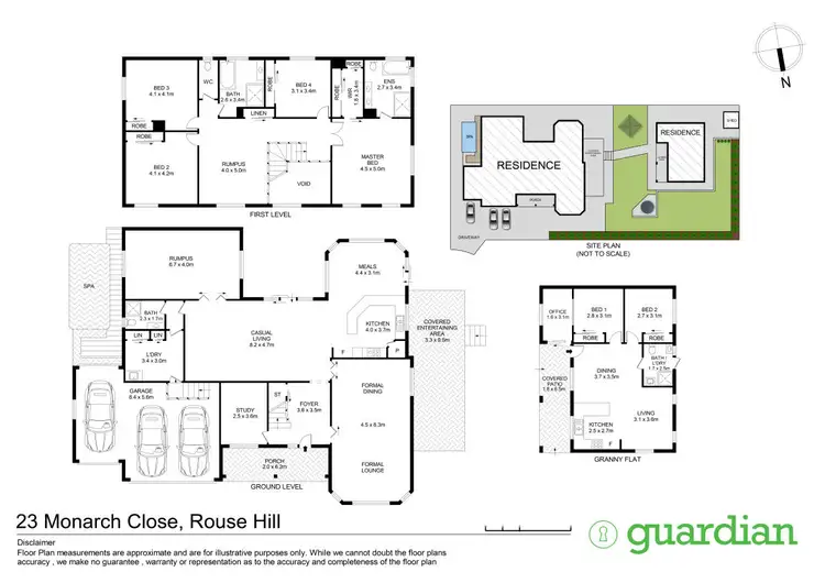 Floorplan of Homely house listing, 23 Monarch Close, Rouse Hill NSW 2155