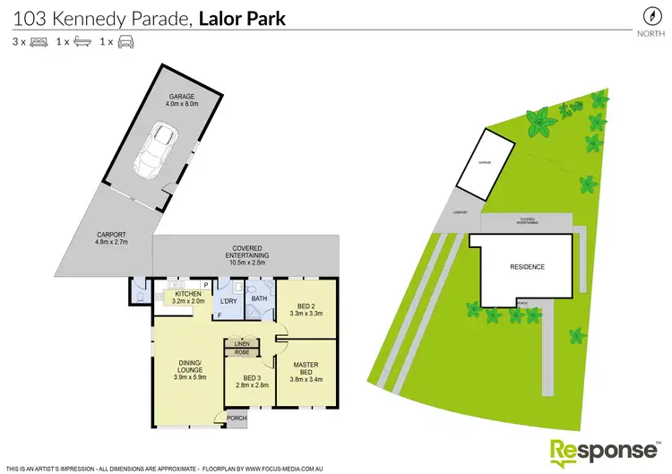 Floorplan of Homely house listing, 103 Kennedy Parade, Lalor Park NSW 2147