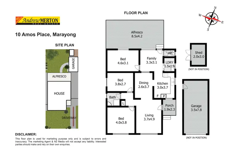 Floorplan of Homely house listing, 10 Amos Place, Marayong NSW 2148