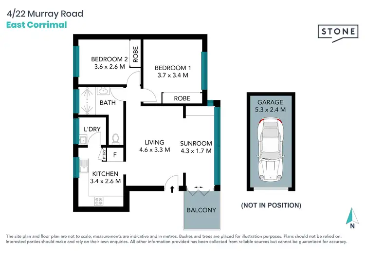 Floorplan of Homely unit listing, 4/22 Murray Road, East Corrimal NSW 2518