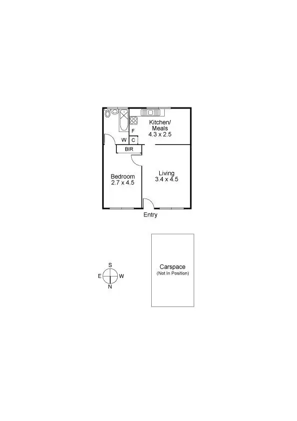 Floorplan of Homely apartment listing, 6/191 Arthur Street, Fairfield VIC 3078