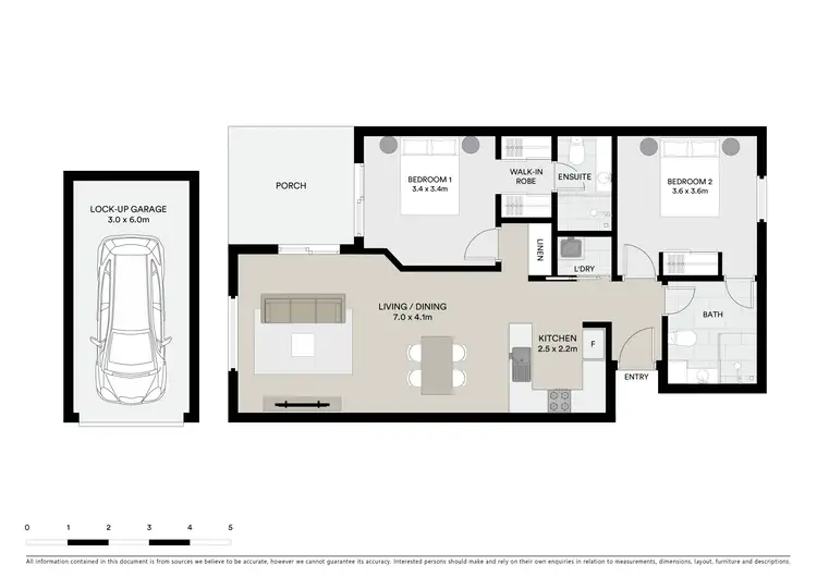 Floorplan of Homely unit listing, 47/34 Bundock Street, Belgian Gardens QLD 4810