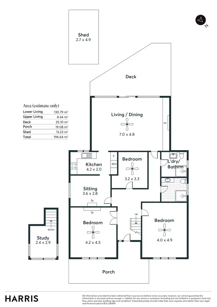 Floorplan of Homely house listing, 3 Thorngate Street, Thorngate SA 5082