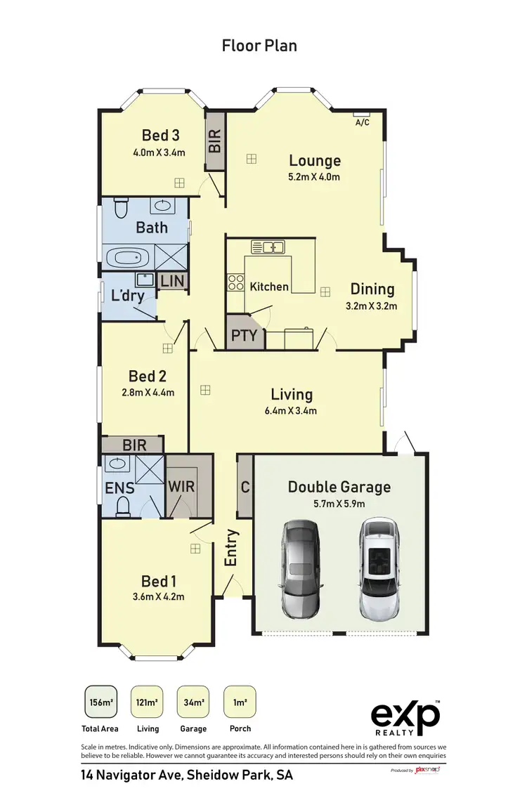 Floorplan of Homely house listing, 14 Navigator Avenue, Sheidow Park SA 5158