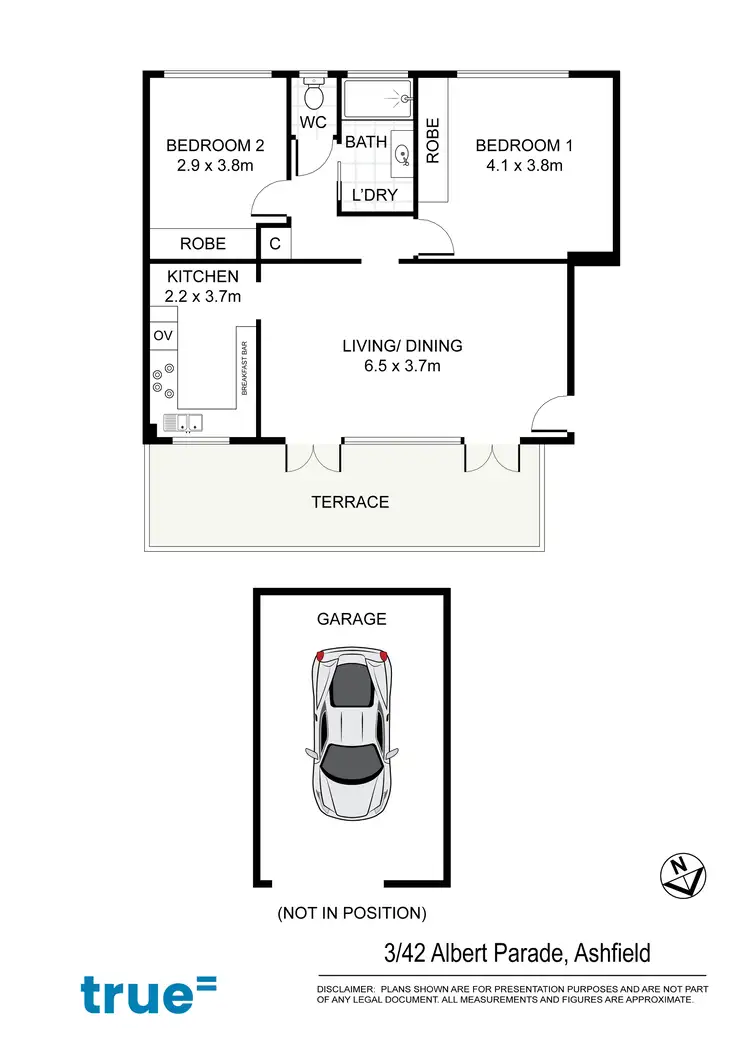 Floorplan of Homely apartment listing, 3/42 Albert Parade, Ashfield NSW 2131