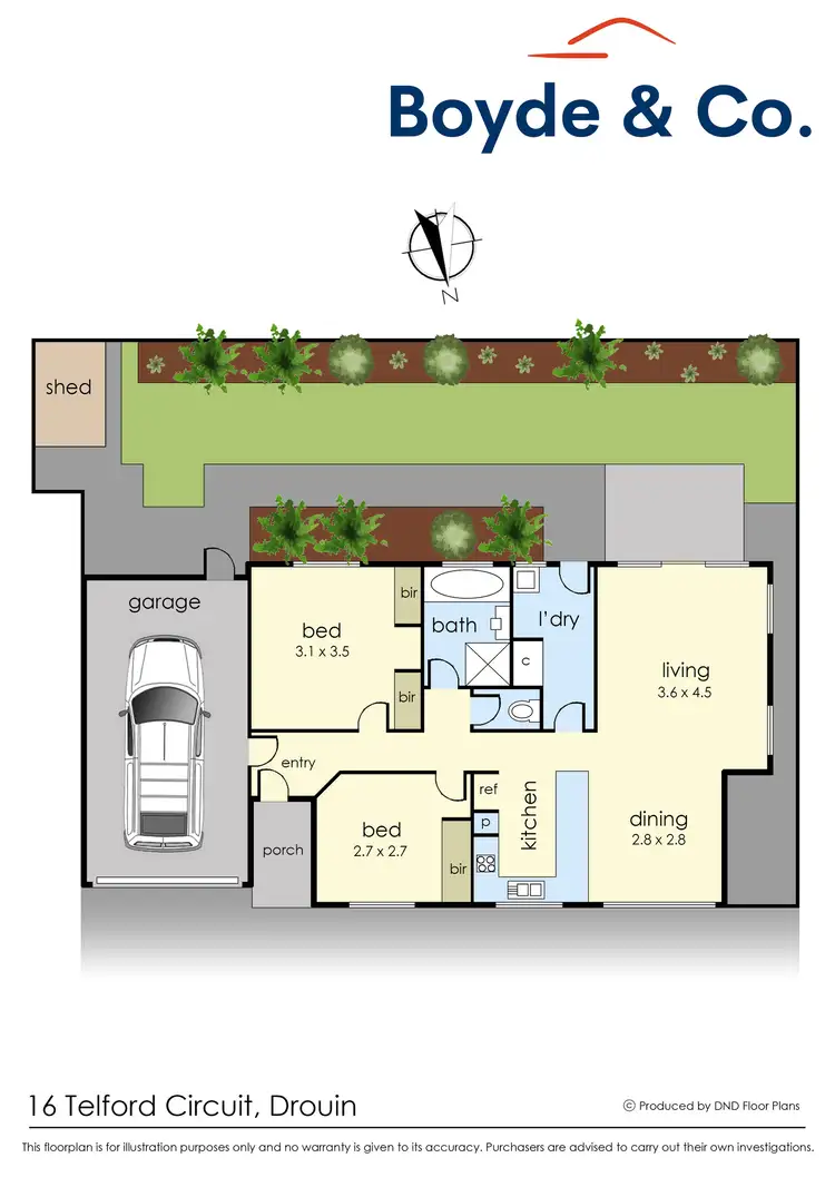 Floorplan of Homely unit listing, 16 Telford Circuit, Drouin VIC 3818