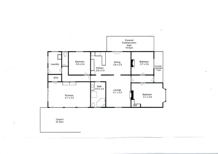 Floorplan of Homely house listing, 7 Knoll Street, Glenorchy TAS 7010