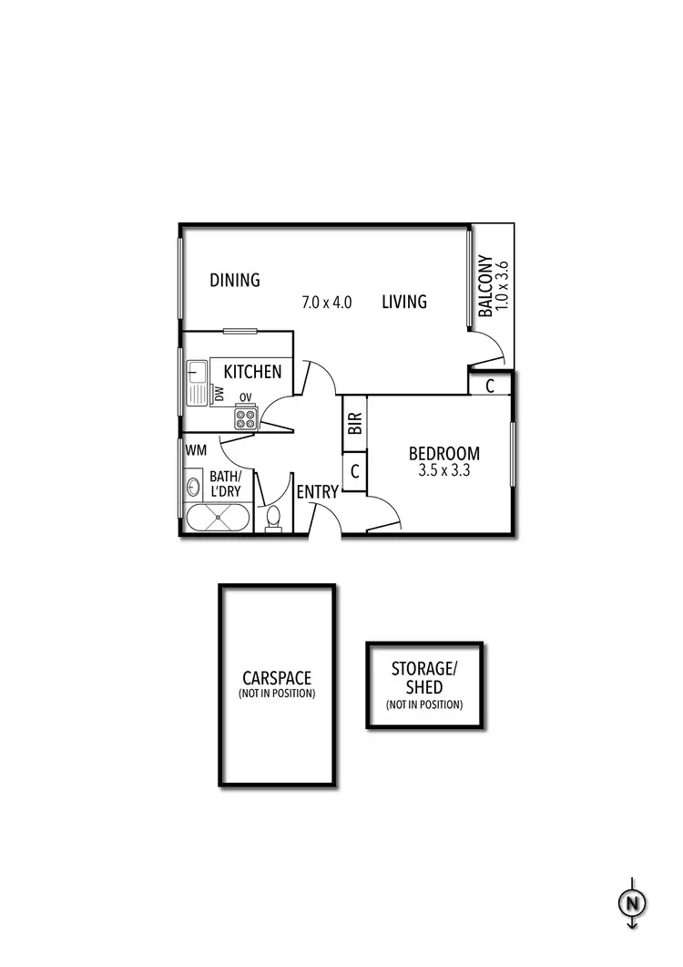 Floorplan of Homely apartment listing, 4/4A Gordon Grove, South Yarra VIC 3141