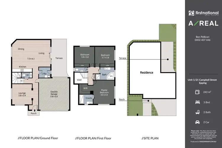 Floorplan of Homely house listing, 21 Campbell Street, Epping VIC 3076