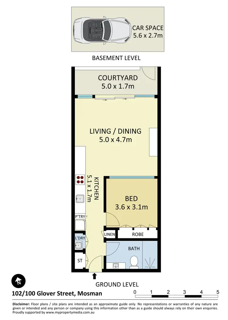 Floorplan of Homely apartment listing, 102/100 Glover Street, Mosman NSW 2088
