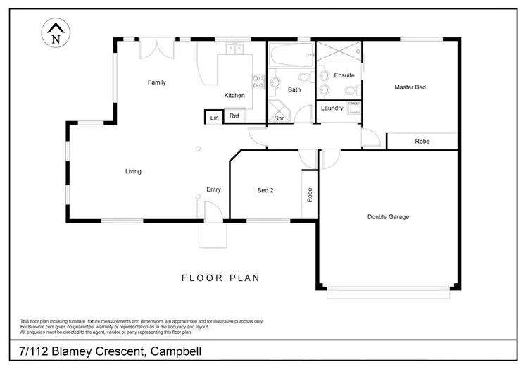 Floorplan of Homely townhouse listing, 7/112 Blamey Crescent, Campbell ACT 2612