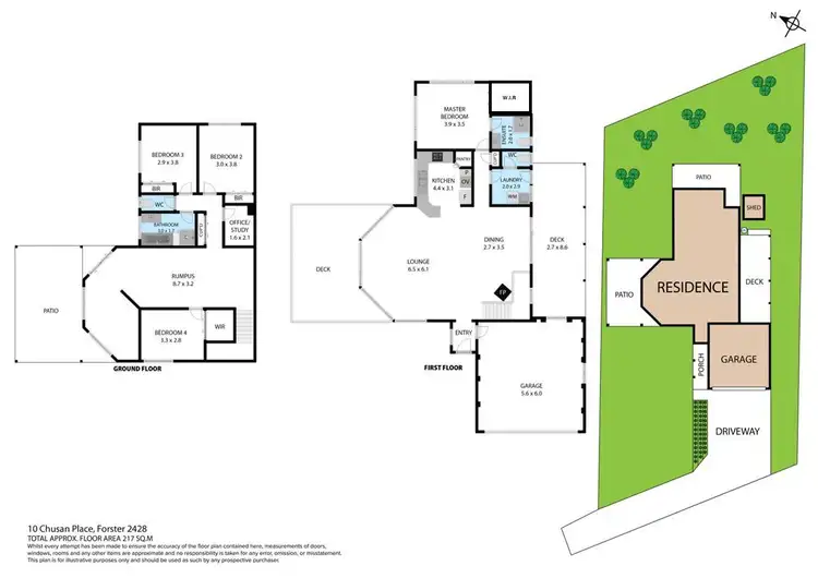 Floorplan of Homely house listing, 10 Chusan Place, Forster NSW 2428