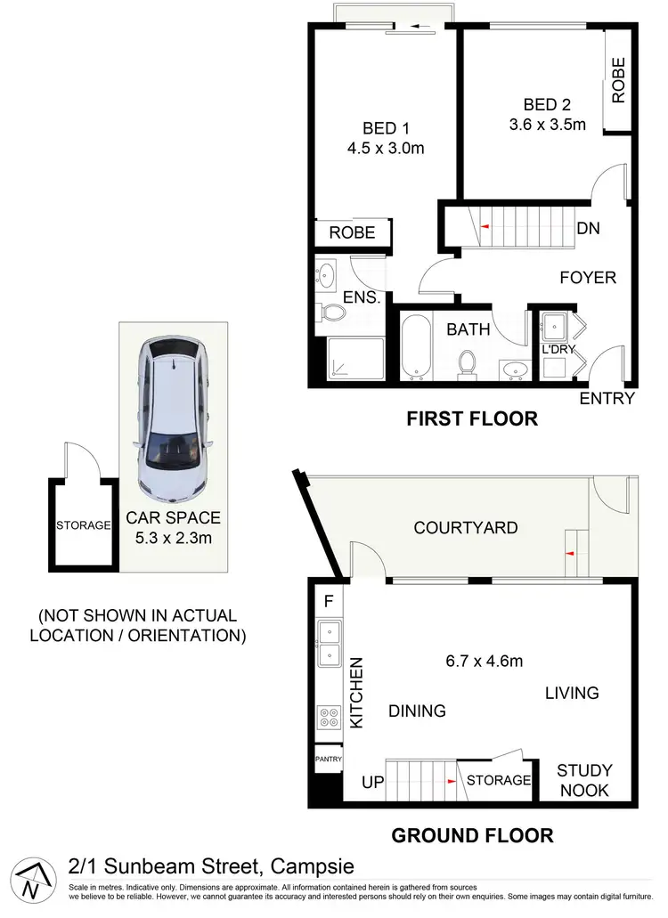 Floorplan of Homely apartment listing, 2/1 Sunbeam Street, Campsie NSW 2194