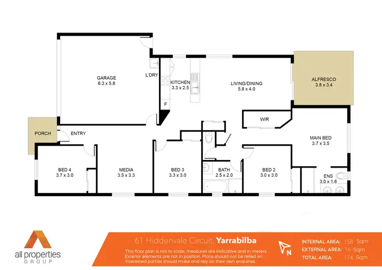Floorplan of Homely house listing, 61 Hiddenvale Circuit, Yarrabilba QLD 4207