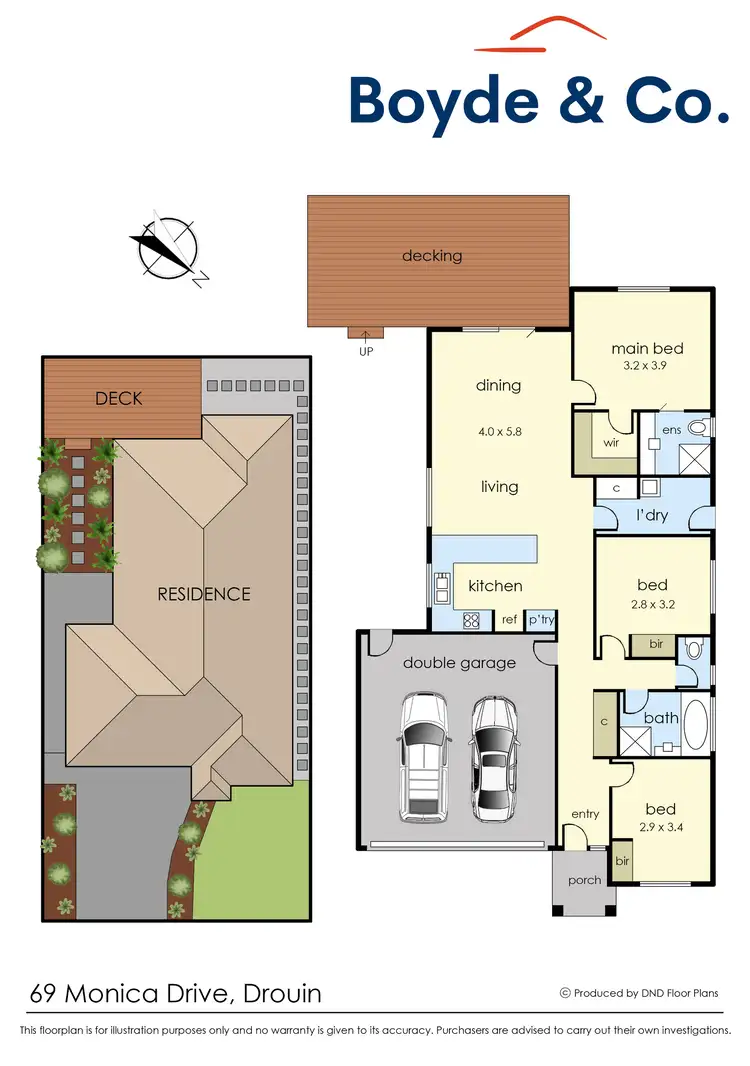 Floorplan of Homely house listing, 69 Monica Drive, Drouin VIC 3818