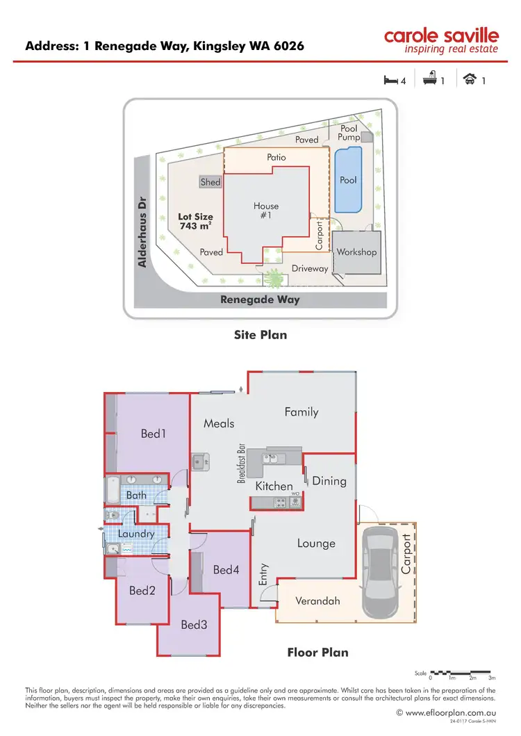 Floorplan of Homely house listing, 1 Renegade Way, Kingsley WA 6026