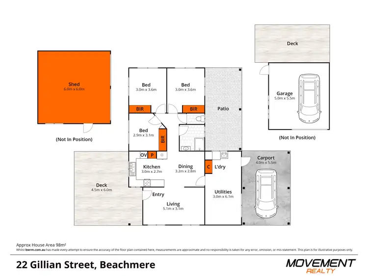 Floorplan of Homely house listing, 22 Gillian Street, Beachmere QLD 4510