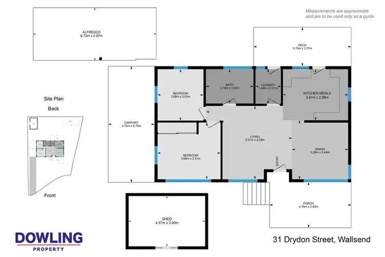 Floorplan of Homely house listing, 31 Drydon Street, Wallsend NSW 2287