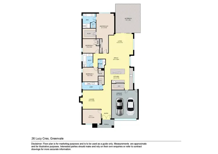 Floorplan of Homely house listing, 26 Lucy Crescent, Greenvale VIC 3059