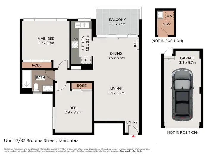 Floorplan of Homely apartment listing, 17/87 Broome Street, Maroubra NSW 2035