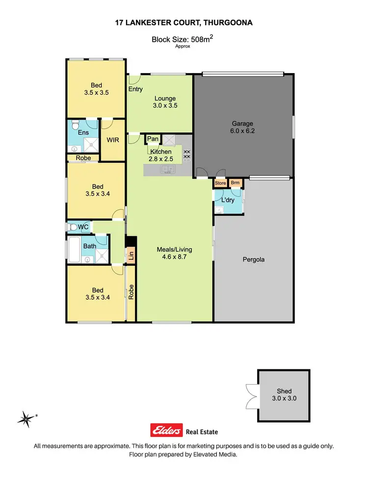 Floorplan of Homely house listing, 17 Lankester Court, Thurgoona NSW 2640