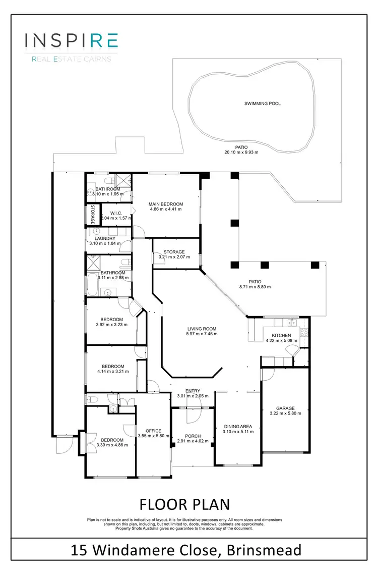 Floorplan of Homely house listing, 15 Windamere Close, Brinsmead QLD 4870
