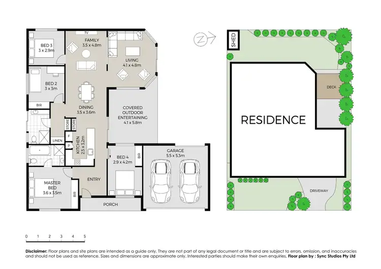 Floorplan of Homely house listing, 6 Trevor Toms Drive, Acacia Gardens NSW 2763