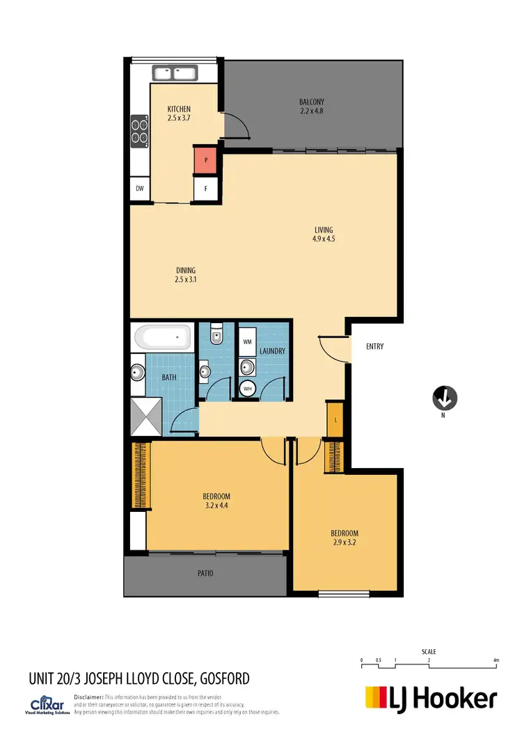 Floorplan of Homely unit listing, 20/3 Joseph Lloyd Close, Gosford NSW 2250