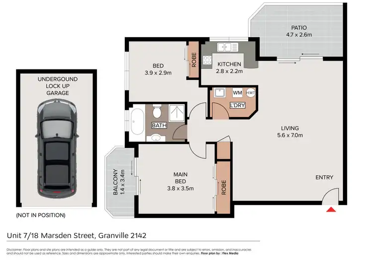 Floorplan of Homely apartment listing, 7/18-20 Marsden Street, Granville NSW 2142