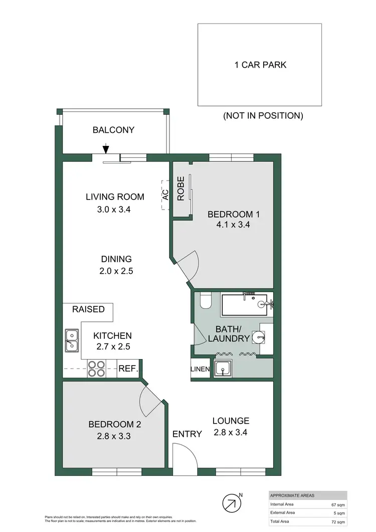 Floorplan of Homely apartment listing, 2/81 Carrington Street, Adelaide SA 5000