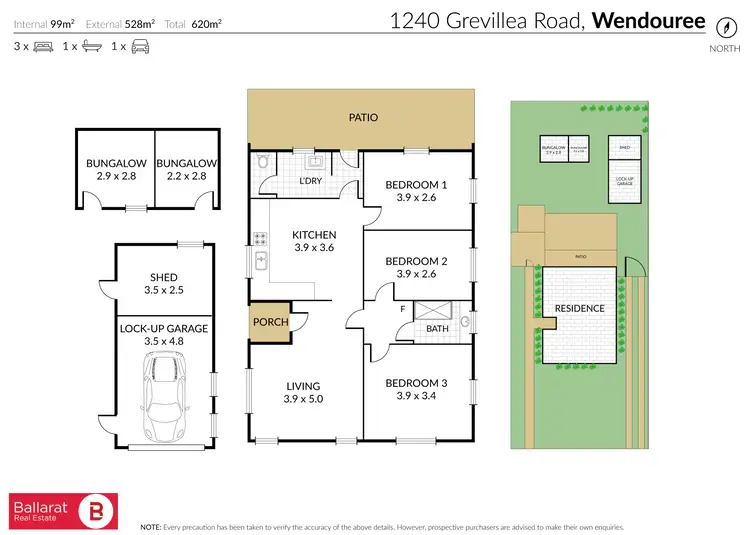 Floorplan of Homely house listing, 1240 Grevillea Road, Wendouree VIC 3355